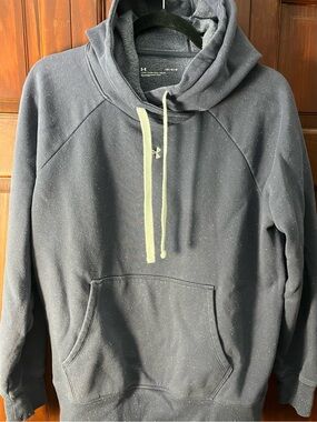 Under Armour Purple Hoodie with Contrast Drawstrings. Womens Large